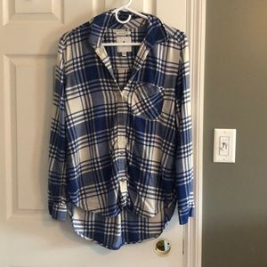 Blue & White Flannel